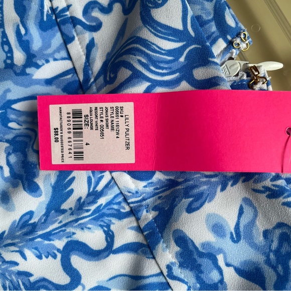 Lilly Pulitzer Blue and White Women's Jonas skort - Picture 4 of 4